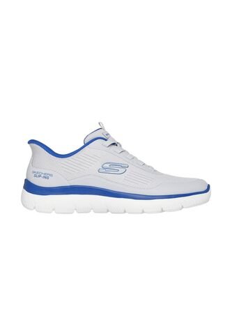 Tenis Skechers Hombre Summits Slip-Ins Gris Azul Skechers