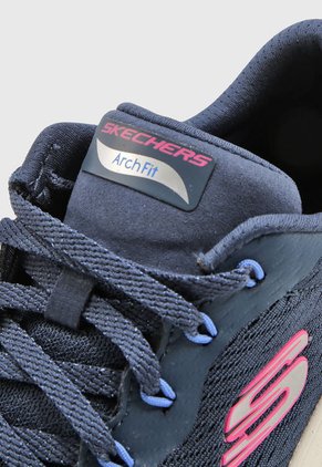 Tenis Training Azul-Rosa-Marfil Skechers Arch Fit 2.0 - Big League