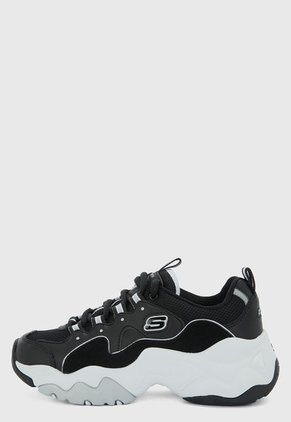 Tenis Lifestyle Negro-Blanco Skechers D'Lites 3
