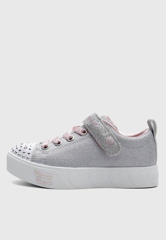 Tenis Lifestyle SKECHERS Heart Steps Gris Skechers