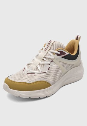 Tenis SKECHERS Bobs Squad Waves Beige