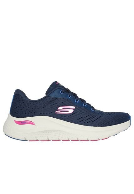 Tenis Skechers Arch Fit 2.0 Para Mujer Color Azul Multicolor