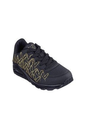 Tenis Skechers Street Uno Golden Heart Para Mujer Color Negro