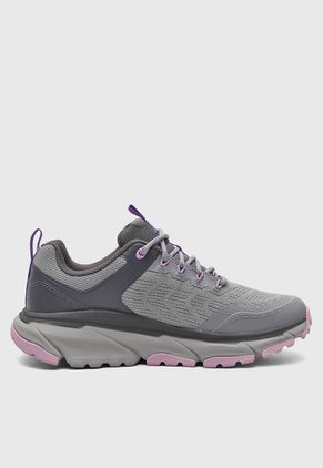 Tenis de Senderismo Gris-Lila Skechers Relaxed Fit: D'Lux Journey - Marigold