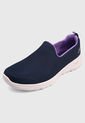 Tenis Training Azul-Blanco-Violeta Skechers Go Walk Joy de Skechers