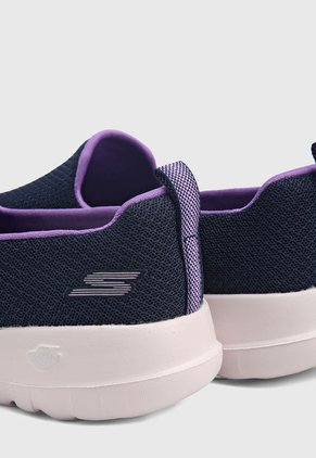 Tenis Training Azul-Blanco-Violeta Skechers Go Walk Joy