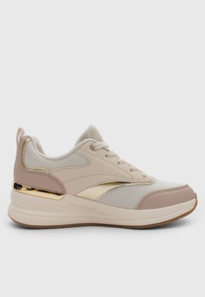 Tenis Lifestyle Skechers Billion 2  Beige