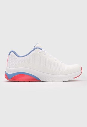 Tenis Running Blanco-Lila-Rosa Skechers