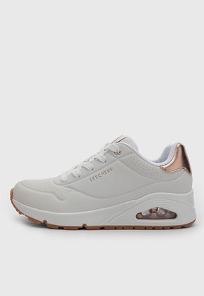 Tenis Lifestyle Skechers Uno - Golden Air Blanco