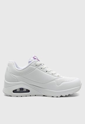 Tenis Lifestyle Blanco-Violeta-Lila Skechers Street Uno - Spread the Love