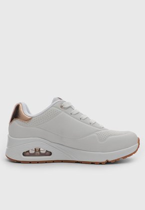 Tenis Lifestyle Skechers Uno - Golden Air Blanco