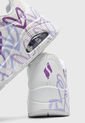 Tenis Lifestyle Blanco-Violeta-Lila Skechers Street Uno - Spread the Love de Skechers