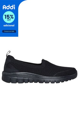 TENIS SKECHERS MUJER 100739BBK GRACEFUL Talla 6 Skechers