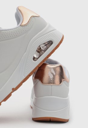 Tenis Lifestyle Skechers Uno - Golden Air Blanco