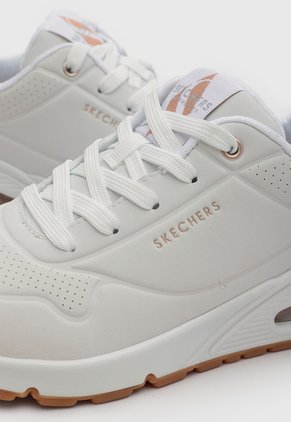 Tenis Lifestyle Skechers Uno - Golden Air Blanco