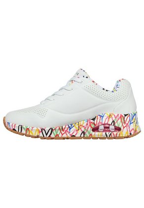 Tenis Skechers Uno - Loving Love Color Blanco - Multicolor Para Mujer
