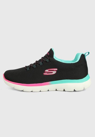 Skechers - Tenis Training Negro-Verde-Rosa-Blanco Skechers S | Knasta Chile