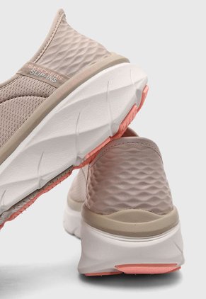 Tenis Training Nude-Marfil Skechers Slip-ins: D'Lux Walker 2.0 Happy Step