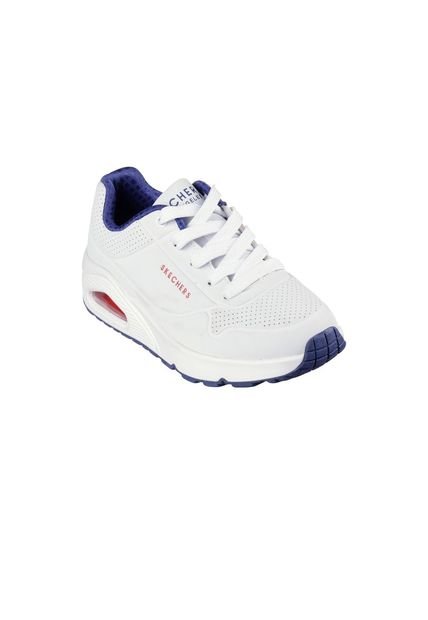 Skechers lace up sneakers blanco online