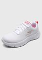 Tenis Walking Blanco-Coral Skechers GO WALK Flex - Kali de Skechers