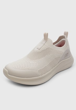 Tenis Lifestyle Skechers Bobs Moda Flex Beige