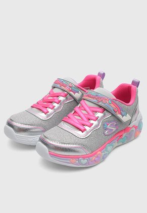 Tenis SKECHERS S-Lights: Eternal Heart Lights Gris