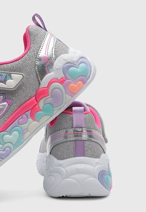 Tenis SKECHERS S-Lights: Eternal Heart Lights Gris