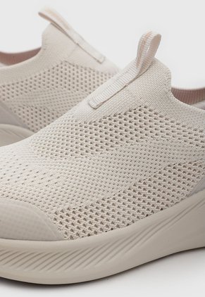 Tenis Lifestyle Skechers Bobs Moda Flex Beige