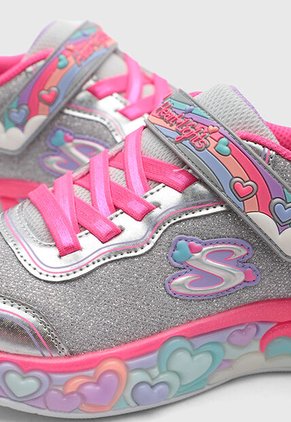 Tenis SKECHERS S-Lights: Eternal Heart Lights Gris