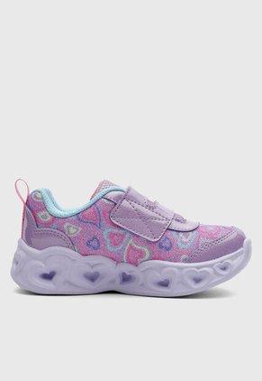 Tenis Lifestyle SKECHERS Heart Lights Violeta