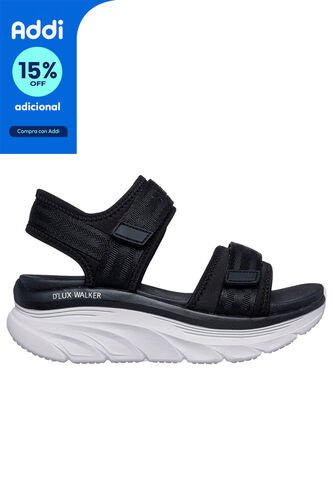 SANDALIAS SKECHERS MUJER 119823BLK D LUX WALK Talla 5 Skechers