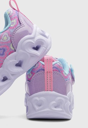 Tenis Lifestyle SKECHERS Heart Lights Violeta