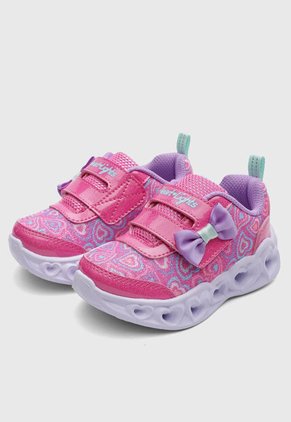 Tenis Lifestyle SKECHERS Heart Lights Rosa