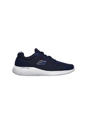Tenis Skechers Hombre Bounder Azul - Blanco