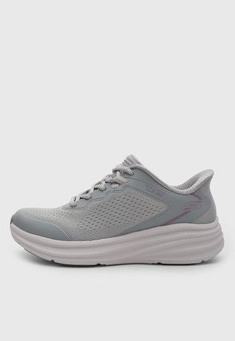 Tenis Lifestyle Skechers Fly Knit Bungee Gris Skechers
