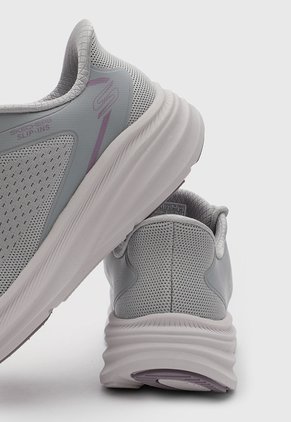 Tenis Lifestyle Skechers Fly Knit Bungee Gris