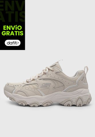 Tenis Outdoor  SKECHERS D'Lite Beige Skechers