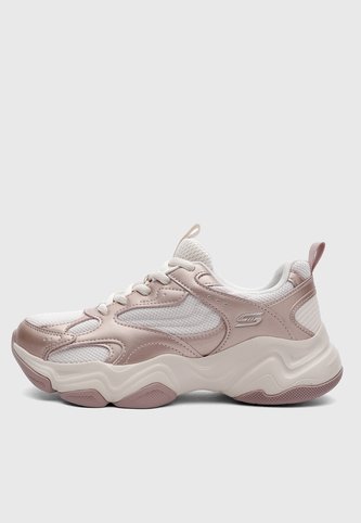 Tenis Lifestyle SKECHERS BOBS Sport Diego Oro Rosa Skechers
