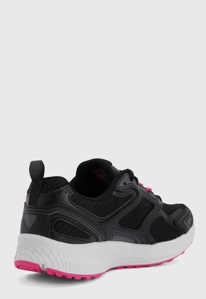 Tenis Running Negro-Blanco-Rosa Skechers Go Run consistente