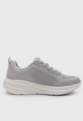 Tenis Lifestyle Skechers Bobs Skillz Too Gris