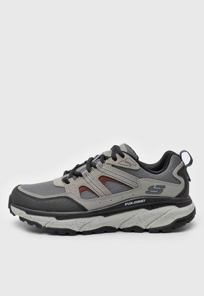 Tenis Trail Gris-Taupé-Negro Skechers D'Lux Journey