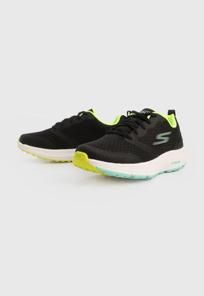 Tenis Running Negro-Amarillo Neón-Verde Menta Skechers Go Run Consistent
