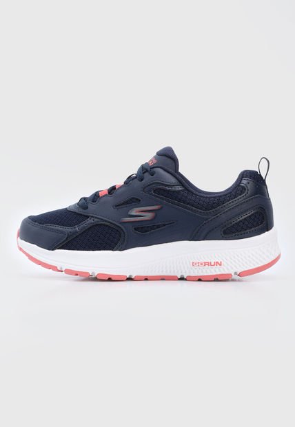 Tenis Running Azul-Blanco-Rosa Skechers Go Run Consistent