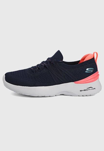 Tenis Running Azul-Naranja-Blanco Skechers