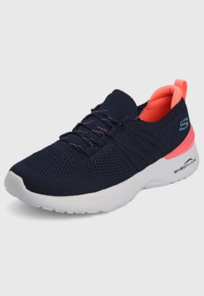 Tenis Running Azul-Naranja-Blanco Skechers