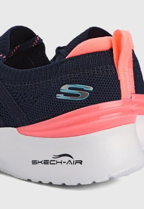 Tenis Running Azul-Naranja-Blanco Skechers