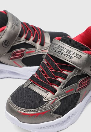 Tenis SKECHERS Meteor Lights - Glow Strider Negro