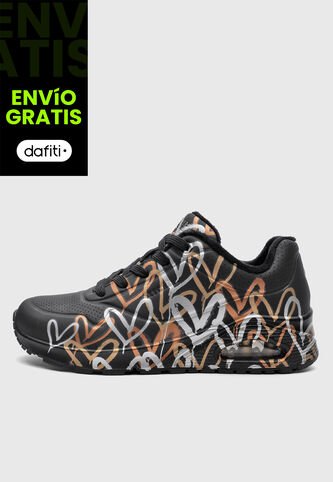 Tenis Lifestyle SKECHERS Uno - Metallic Love Negro Skechers