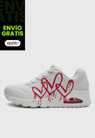 Tenis Lifestyle SKECHERS Uno Dripping In Love Blanco Skechers