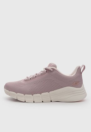 Tenis Lifestyle Skechers Bobs Flex 2.0 Rosa Mauve